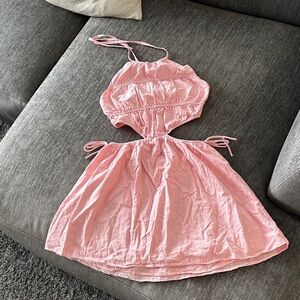 Sabo Skirt Light Pink Halter Mini Dress